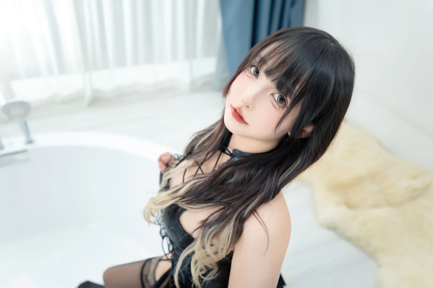 神楽坂真冬 - 绝命吊带 [75P,2V-327MB] tg@simisebaisi 【丝足阁】004.webp